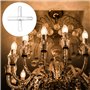 LABRIMP 4 Pièces Lustre Plafonnier Montage Fer Raccords Barre Transversale Plaque Murale Pièces Montage Lumières Suspension pour