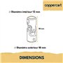 Genouillère d'entraînement F781E pour volet roulant – Joint de cardan ø12 mm M5 femelle – Rotule d’articulation en aluminium – A