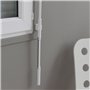 Lot de 4 clips bloqueurs de manivelle pour volet roulant – Support mural blanc à visser – Compatible Ø 15 à 18 mm – Fixation mur