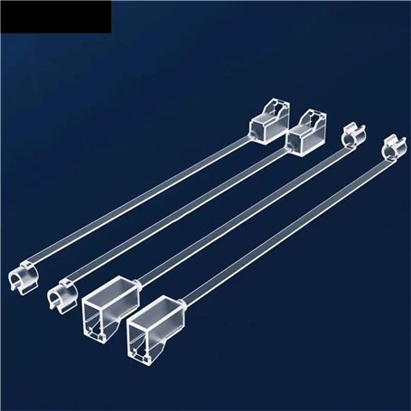 LSSSWM Capuchon Anti-poussière LC carré Longue Queue 100 pièces for connecteur de Cavalier de Fibre Optique LC 1.25mm poignée Co