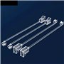 LSSSWM Capuchon Anti-poussière LC carré Longue Queue 100 pièces for connecteur de Cavalier de Fibre Optique LC 1.25mm poignée Co