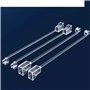 LSSSWM Capuchon Anti-poussière LC carré Longue Queue 100 pièces for connecteur de Cavalier de Fibre Optique LC 1.25mm poignée Co