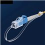 LSSSWM Capuchon Anti-poussière LC carré Longue Queue 100 pièces for connecteur de Cavalier de Fibre Optique LC 1.25mm poignée Co