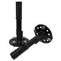 Bricoferr PT00037 Un ensemble d'essieux à fixer à des roues pneumatiques avec une douille hexagonale intérieure de 23 mm