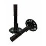 Bricoferr PT00037 Un ensemble d'essieux à fixer à des roues pneumatiques avec une douille hexagonale intérieure de 23 mm, modèle