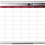 Bi-Office Earth - Tableau Planning Magnétique Hebdomadaire avec Cadre en Aluminium 90 x 60 cm