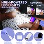 Ensemble de Crochets Ergonomiques avec LED et Compteur de Points Numérique - Kit avec 12 Aiguilles Interchangeables pour Crochet