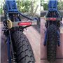 4" / 100mm Encastré Moto LED Arrêter/Feu Arrière pour Streetfighters, Cafe Racers, Rampants et Brat Motos