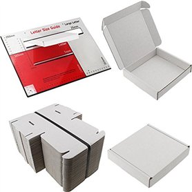 Lot de 100 mini boîtes blanches carrées 10 x 10 x 2 cm
