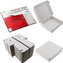 Lot de 100 mini boîtes blanches carrées 10 x 10 x 2 cm