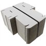 Lot de 100 mini boîtes blanches carrées 10 x 10 x 2 cm