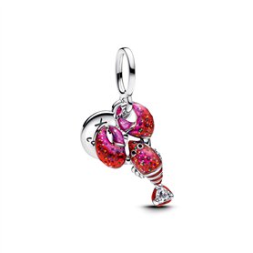 PANDORA Moments 793676C01 Breloque en forme de homard en argent sterling avec zircone Compatible avec les bracelets Moments et M