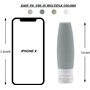 Lot de 4 flacons de voyage étanches en silicone Approuvé par la TSA sans BPA Flacon de rangement souple et réutilisable pour sha