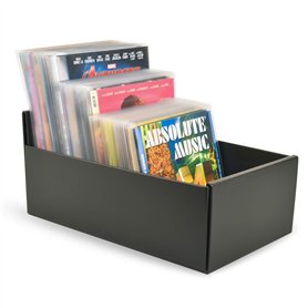 3L Djois made by Boîte de Rangement Noire pour Pochettes de CD