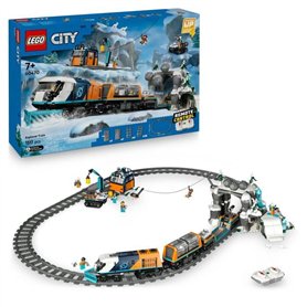 LEGO City 60470 Le Train Express des Explorateurs en Arctique - Jeu pour Garçon des 7 ans