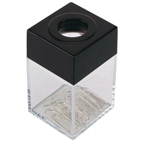 Q-Connect 931618 Distributeur Trombones carre aimante dépôt contient Trombones