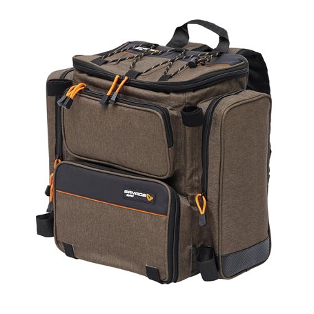Savage Gear Sac à Dos spécialisé - Sac à Dos de pêche étanche avec Compartiments de Rangement Multiples