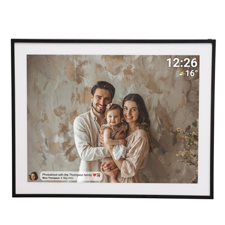Denver PFF-1970 - Cadre Photo numérique Wi-FI - Écran Tactile IPS Full HD 19" - Logiciel FRAMEO intégré - Partage sans Fil - Fon