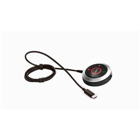 Jabra Evolve 40 Link USB-C UC télécommande avec Fil Noir Appuyez sur Les Boutons