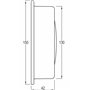 Delite A130b Vion Baromètre de bateau en acier inoxydable l x H : 150 mm x 42 mm