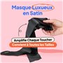 Sinful Deluxe Bandeau Yeux Érotique - Bandeau Satin Doux pour les Yeux BDSM - Accessoires Sexualité Couple pour les Adultes - Ga