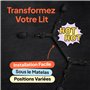 Obaie Menotte BDSM Lit - Menotte Femme Sexy Érotique pour le Lit - Accessoires Sexualité Couple - Attache Menotte Lit - Kits de 