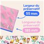 Sinful Regular Préservatifs Lot de 100 - Standard Preservatifs lot 100 - Preservatif Homme - 185 mm de Long, 53 mm de Large - Co