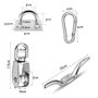 2 Pièces 20mm Poulie en acier inoxydable 304 Pour Cordes et Cable avec 4mm corde de ligne 20M