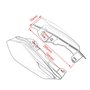 Déflecteurs de Chaleur pour Pare-Brise latéral de Moto compatibles avec Harley Davidson Touring Street Glide Electra Glide CVO 2