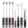 Yaohappy Kit d'Outils RC 20 en 1 - Tournevis Plat/Phillips/Hexagonaux - Clé à Roue, Alésoirs de Carrosserie, Douilles à Écrous -