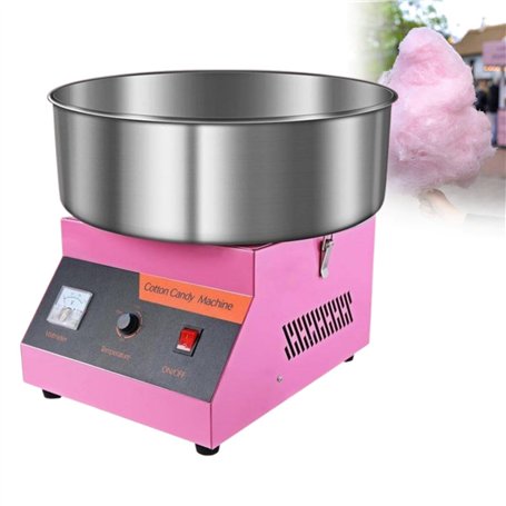 Machine à barbe à papa professionnelle Ø 52 cm Machine à barbe à papa Faites des guimauves rapidement pour des collations de fêt