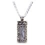 Pendentif Musulman de Supplication en Argent estampillé 925 Jawshan Epée de Zulfikar PA11