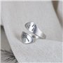 Bague Ajustable Vintage,S925 Sterling Argent Fleur De Pissenlit Gothique Finger Rings Adjustable Ring, Vintage Punk Unique Stere