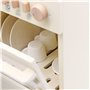 Mamabrum Lave-Vaisselle Jouet en Bois pour Enfants - Set Cuisine avec 6 Aimants, 2 Grandes Assiettes, 2 Petites Assiettes, 2 Tas
