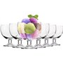 Krosno set de 6 coupes à glace | 350 ml | Bol à dessert | Idéal pour la maison