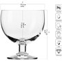 Krosno set de 6 coupes à glace | 350 ml | Bol à dessert | Idéal pour la maison, les restaurants et les fêtes | Lavable au lave-v