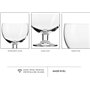 Krosno set de 6 coupes à glace | 350 ml | Bol à dessert | Idéal pour la maison, les restaurants et les fêtes | Lavable au lave-v
