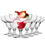 Krosno set de 6 coupes à glace | 340 ml | Coupe à dessert | Collection Avant-Garde | Idéal pour la maison