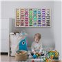 KRUZZEL Vitrine de Collection en Bois avec 80 Compartiments 78,5 x 40 cm - vitrine en Bois pour Votre Collection - vitrine d'org