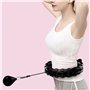 Trizand Hula Hoop 25208 Hula Hoop avec poids et picots de massage, noir, pour perdre du poids, accessoire de fitness