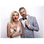 Accessoires Photo Booth Moustache 24 cm 6 pièces pour Photos