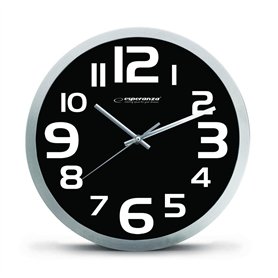 Esperanza Horloge Murale Zurich Noir