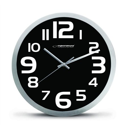 Esperanza Horloge Murale Zurich Noir