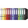DONAU Lot de 10 Classeurs de bureau/Fins format A4 5 cm avec couverture en plastique PP/carton/blanche/Classeurs à anneaux en D