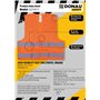 DONAU SAFETY Gilet Haute Visibilité,de Sécurité Réfléchissant à 360° / 1 pièce Orange/Taille L/Gilet d'Accident Lavable,de Sécur