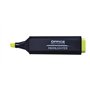 OFFICER PRODUCTS Lot de 10 surligneurs fluorescents Jaune - Encre non toxique - Pointe biseautée - Qualité supérieure - Épaisseu