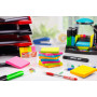 OFFICER PRODUCTS Lot de 10 surligneurs fluorescents Jaune - Encre non toxique - Pointe biseautée - Qualité supérieure - Épaisseu