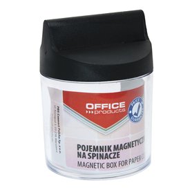 Office Products 18184411–99 Lettre Distributeur de trombones Magnétique Rond sans pinces à courrier Transparent