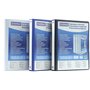 DONAU 2788404PL-10 Classeur de Présentation/Personnalisable pour DIN A4 4RD anneaux 40 mm/Carton Recouvert de PP/Bleu/avec Poche