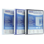 DONAU 2788504PL-10 Classeur de Présentation/Personnalisable pour DIN A4 4RD anneaux 50 mm/Carton Recouvert de PP/Bleu/avec Poche